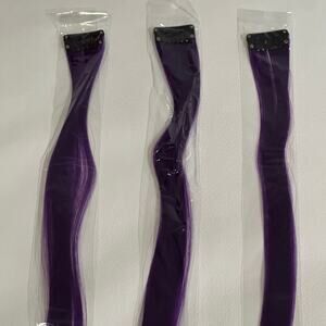 Purple Clip In 22" Hair Extensions